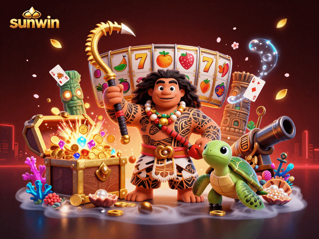 Engage with vibrant slot reels and lively characters in a sunwin casino adventure.