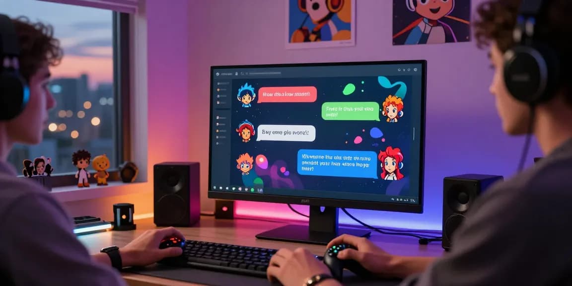 Engaging ai nsfw chat interface with playful avatars and messages