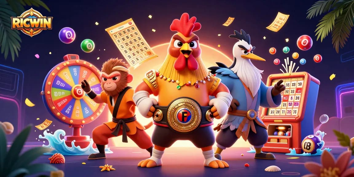 Join the fun with RICWIN as the Muay Thai rooster and martial artist celebrate lottery winnings!