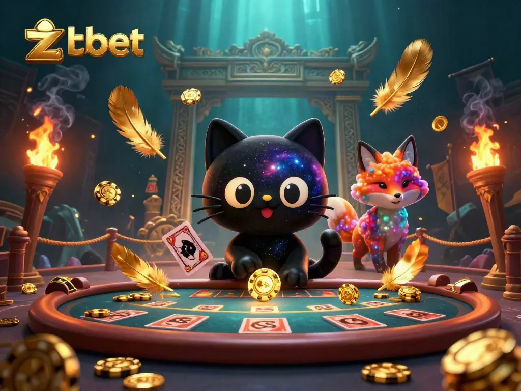 Engage with the thrilling universe of zbet in this vibrant cosmic casino scene filled with enchanting characters and elements.