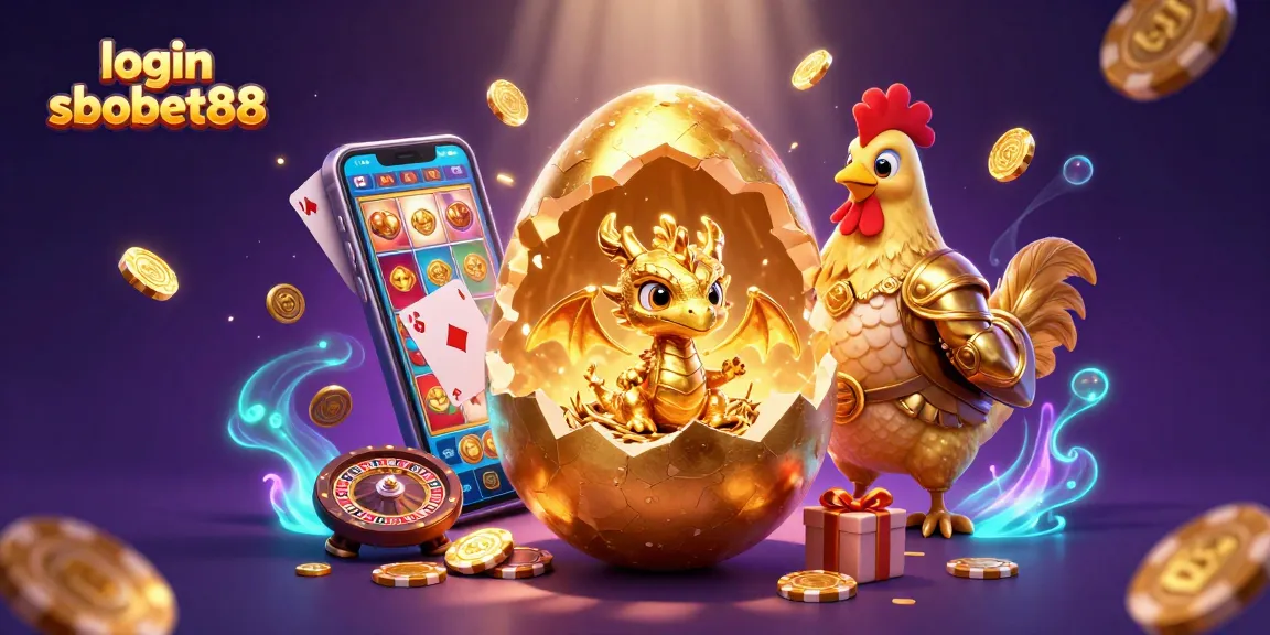 Engage with login sbobet88 and discover a vibrant illustration of casino excitement and golden treasures.