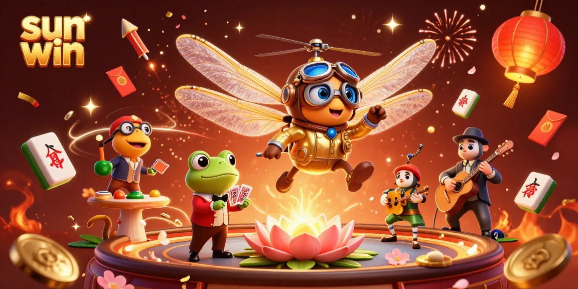 Engage with the thrilling world of sun win at the lily pad casino with our vibrant 3D illustration.