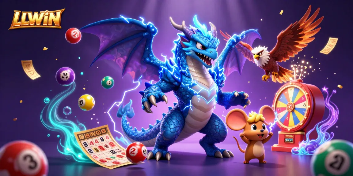 Experience thrilling gameplay at LLWIN with an electric dragon and dynamic game elements illustrating excitement.