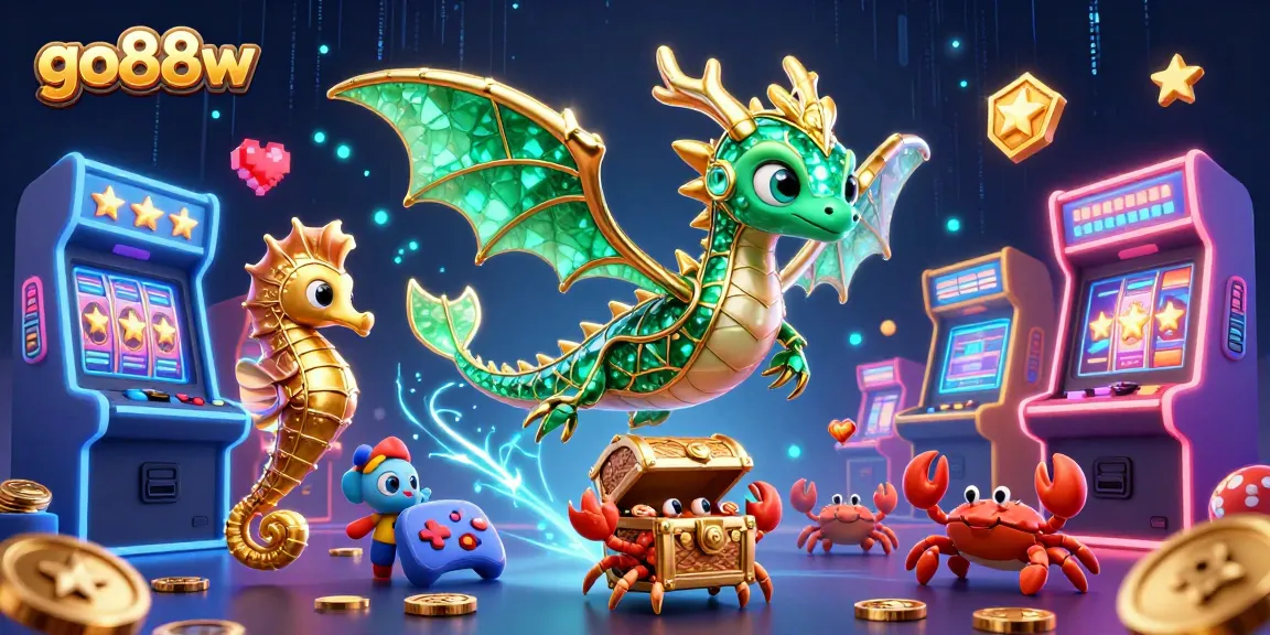 Experience thrilling gaming at go88w with vibrant casino elements and aquatic adventure.